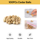 100PCs Cedar Balls For Clothes Storage