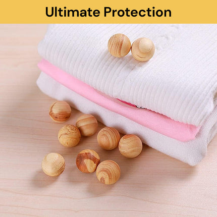 100PCs Cedar Balls For Clothes Storage