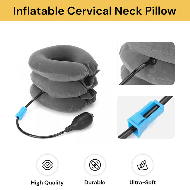 Inflatable Cervical Neck Traction Pillow