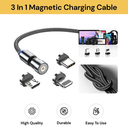 3 In 1 Magnetic Charging Cable