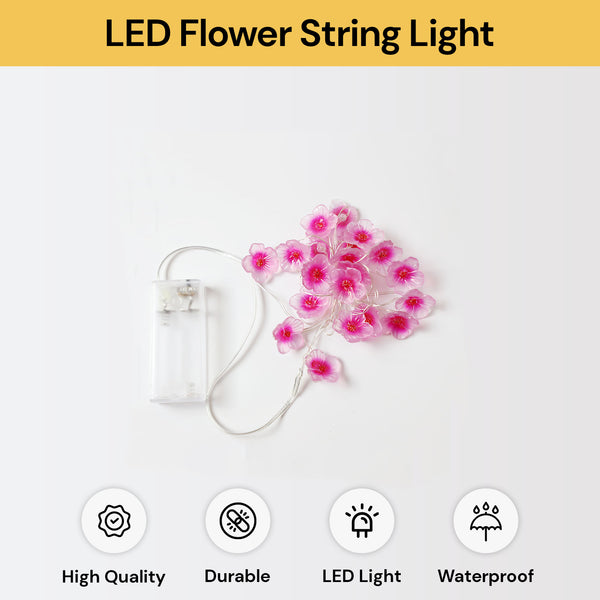 LED Cherry Blossom Flower String Light 