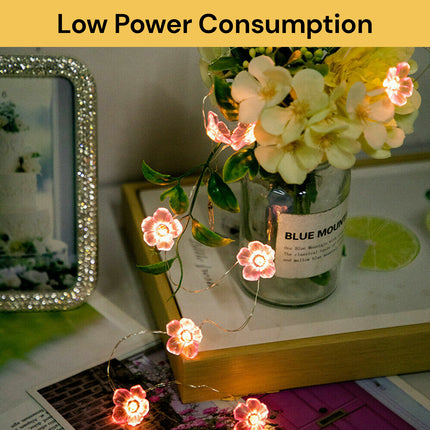 LED Cherry Blossom Flower String Light 