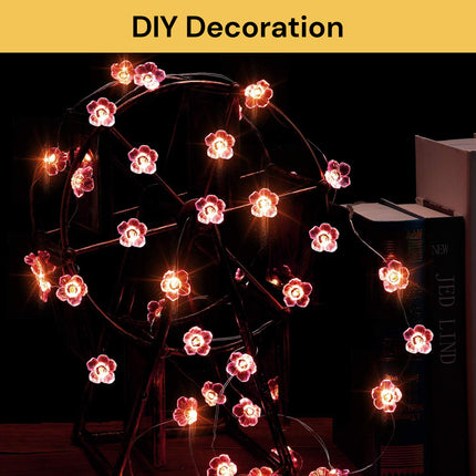 LED Cherry Blossom Flower String Light 