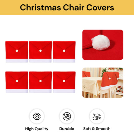 6PCs Christmas Chair Covers