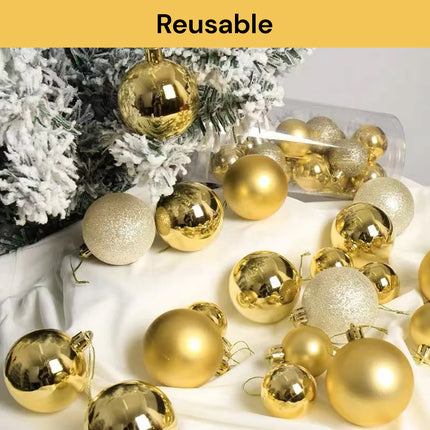 24PCs Christmas Tree Decor Hanging Balls
