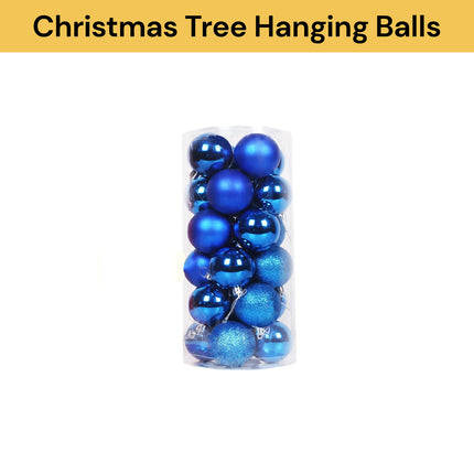 24PCs Christmas Tree Decor Hanging Balls