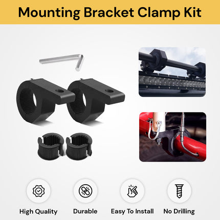 LED Light Bar Mounting Bracket Clamp Kit