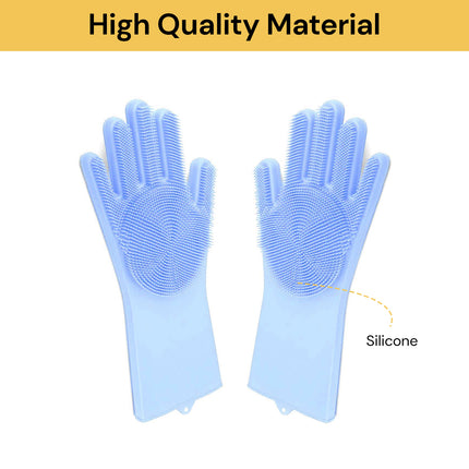 Pair Of Silicone Cleaning Gloves