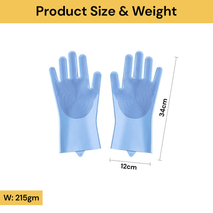 Pair Of Silicone Cleaning Gloves