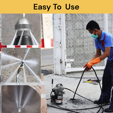 Sewer Cleaning Nozzle - High Pressure, Clog Remover