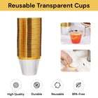50PCs Reusable Transparent Cups