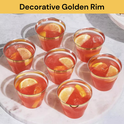 50PCs Reusable Transparent Cups