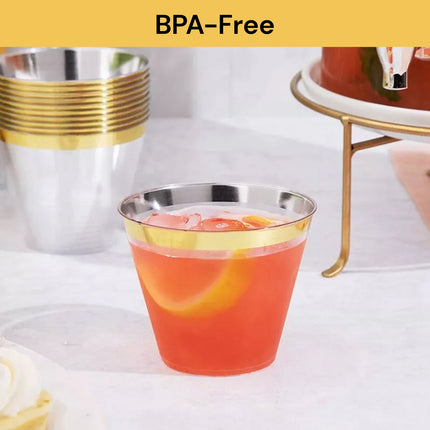 50PCs Reusable Transparent Cups