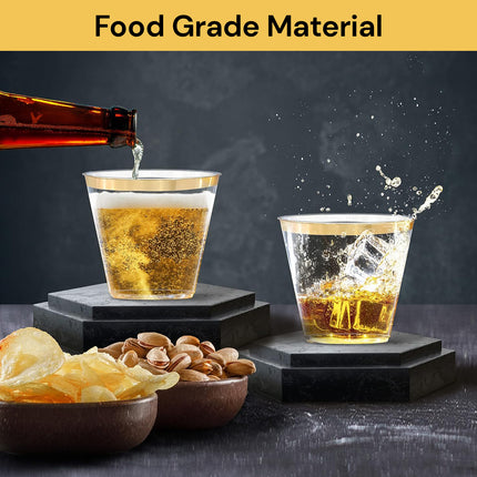 50PCs Reusable Transparent Cups