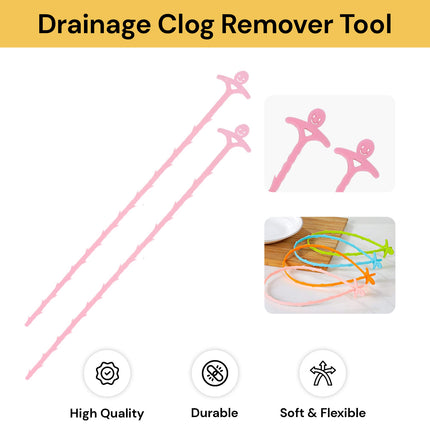 2PCs Drainage Clog Remover Tool