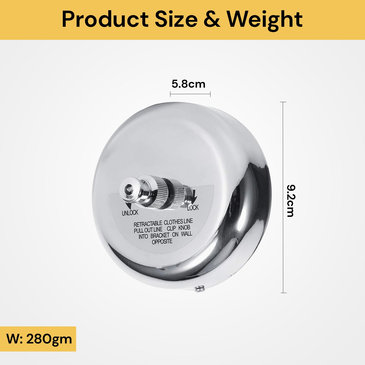 Retractable Adjustable Stainless Steel Clothesline Hanger Rope