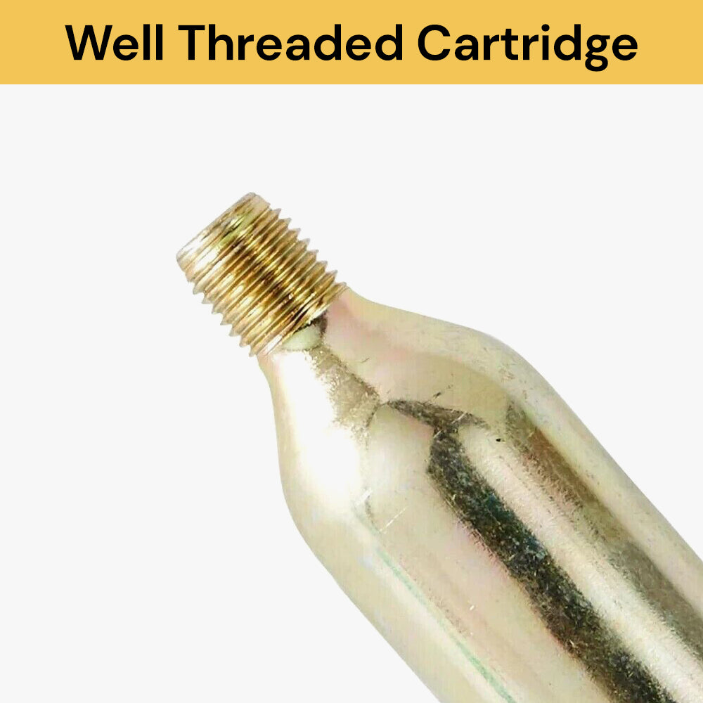 30-Pack 16g Non-Threaded CO2 Cartridges For Bike Tire Inflators - Net Gun Refills - 16g CO2N30