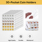 10PCs 30-Pocket Coin Holders