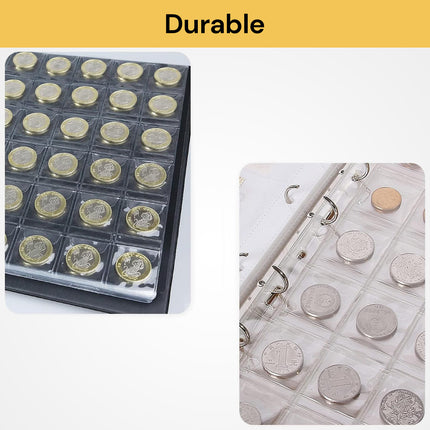 10PCs 30-Pocket Coin Holders