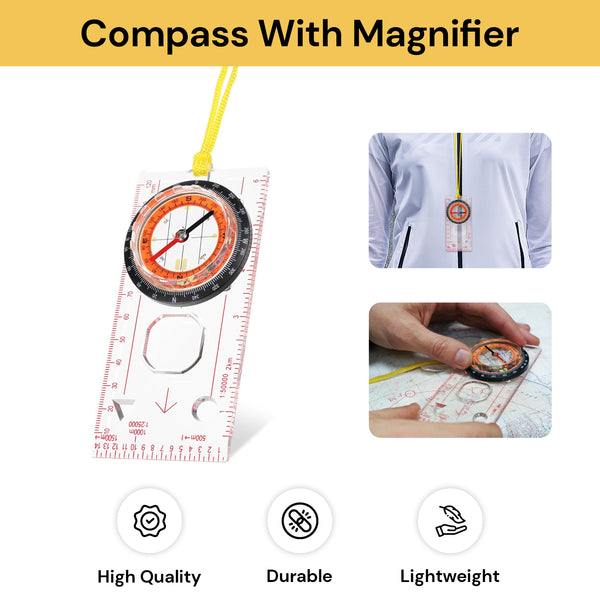 Compass With Magnifier