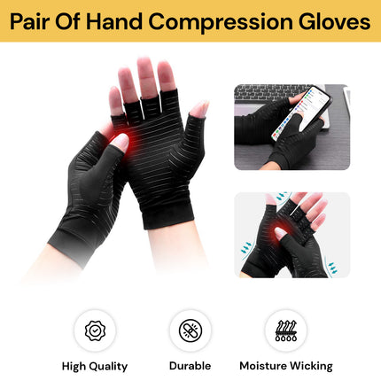 Pair Of Hand Compression Gloves