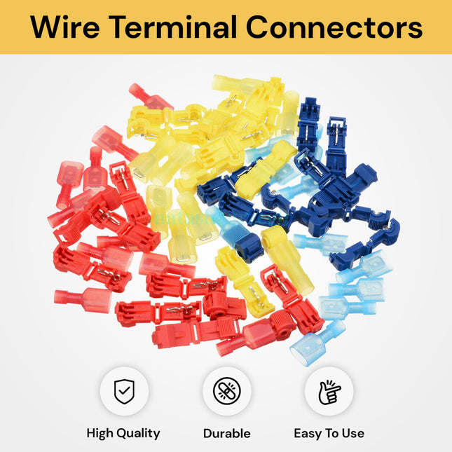 60Pcs T-Taps Wire Terminal Connectors Connectors01