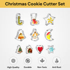 10PCs Christmas Cookie Cutter Set