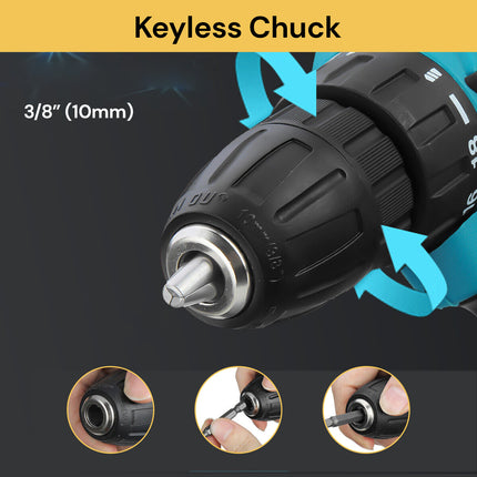 28V Cordless Driver Drill Kit