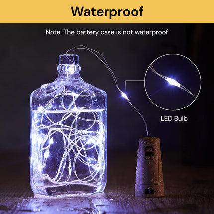 10PCs LED Wine Bottle Cork Lights