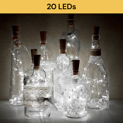 10PCs LED Wine Bottle Cork Lights