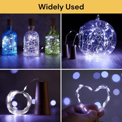 10PCs LED Wine Bottle Cork Lights