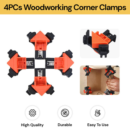 4PCs Adjustable Woodworking Corner Clamps