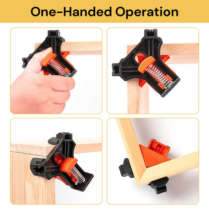 4PCs Adjustable Woodworking Corner Clamps