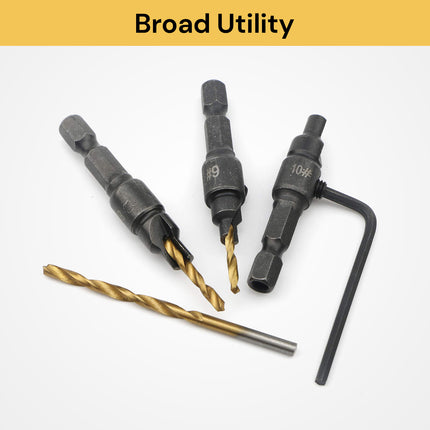 5PCs Countersink Drill Bit Set