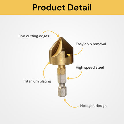 6Pcs Countersink Drill Bits CountersinkDrillBits05