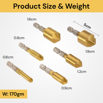 6Pcs Countersink Drill Bits CountersinkDrillBits11