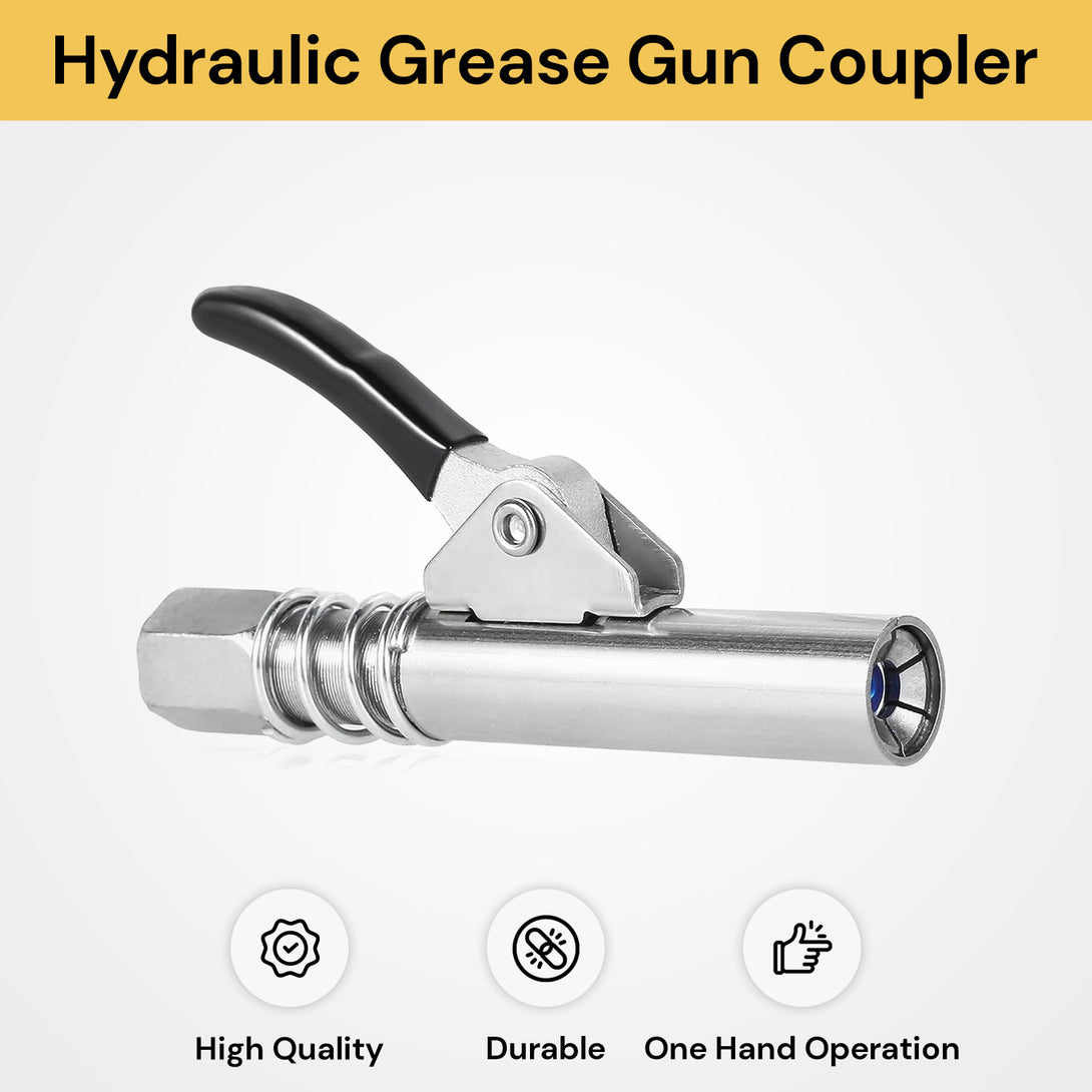 Hydraulic Grease Gun Coupler - Easy Lubrication