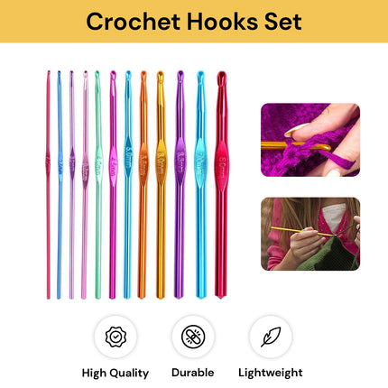 12PCs Crochet Hooks Set