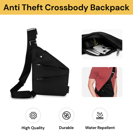 Anti Theft Crossbody Backpack
