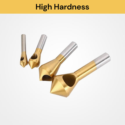 4 PCs Chamfer Deburring Crosshole Tool