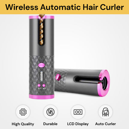 2 in 1 Wireless Automatic Hair Curler