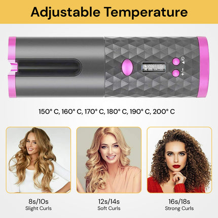 2 in 1 Wireless Automatic Hair Curler