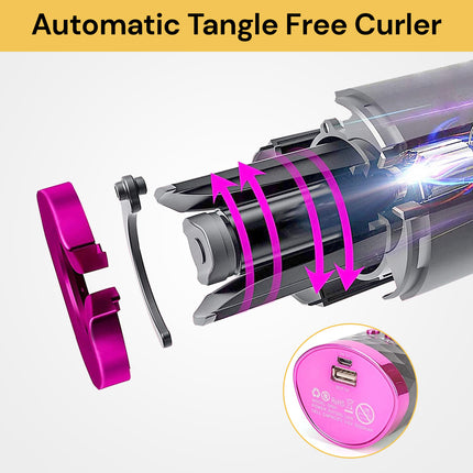 2 in 1 Wireless Automatic Hair Curler