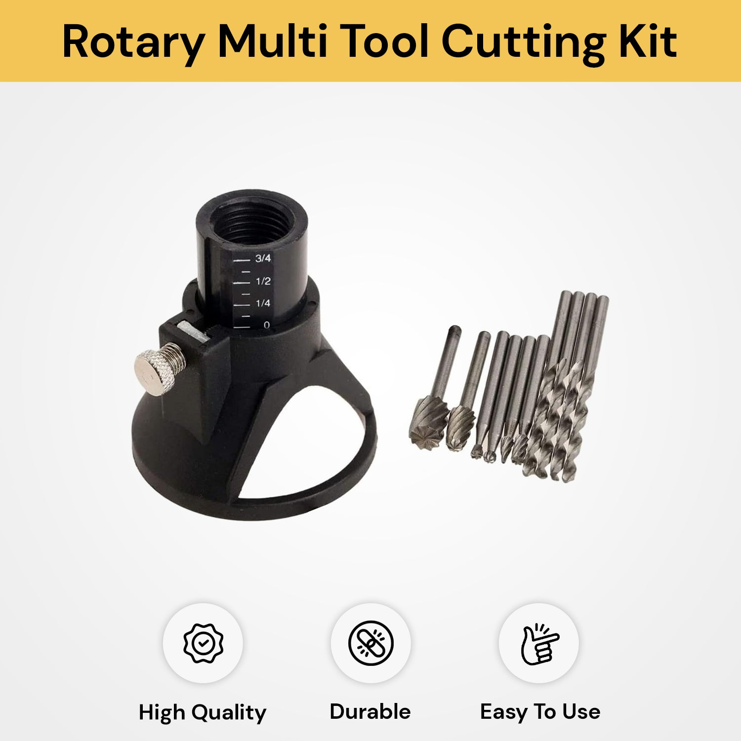 Dremel Rotary Multi Tool Cutting Guide | 11Pcs Attachment