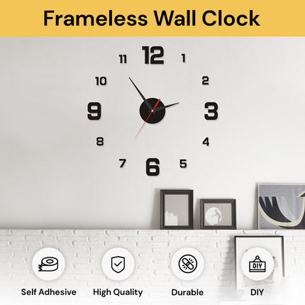 Frameless DIY Wall Clock DIYWallClock01