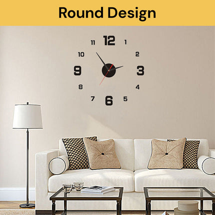 Frameless DIY Wall Clock DIYWallClock04