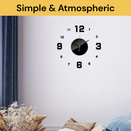 Frameless DIY Wall Clock DIYWallClock09