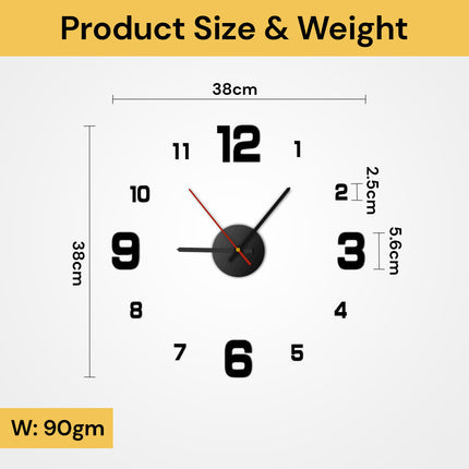 Frameless DIY Wall Clock DIYWallClock11