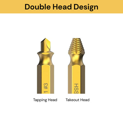 6PCs Damaged Screw Extractor Drill Bits