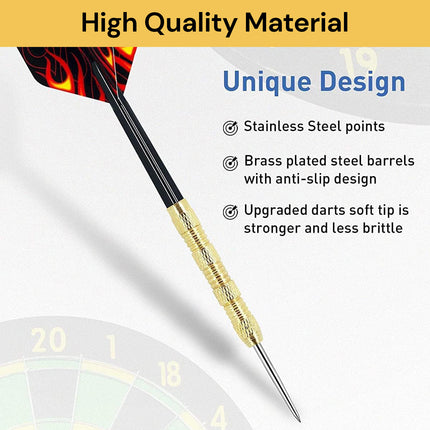 15PCs (5 Sets) Steel Tip Darts